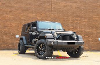 JEEP WRANGLER CLEAVER GLOSS BLACK MILLED ACCENTS